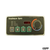 Spa Side Control EleCenteronic 6" 00/6" 5" 0 4BTN LED with Knob 4'Rbn - Item 6600-693