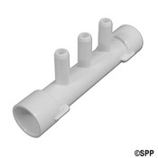 Manifold PVC Air Waterway 1/2" S x 1/2" S x (3) 3/8" B - Item 672-0550