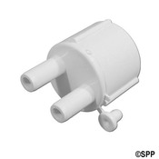 Manifold PVC Air Waterway 1S x (2) 3/8" SB Ports (2) plgs - Item 672-4020