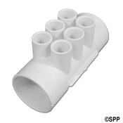 Manifold PVC Waterway 2S x 2S x (6" ) 1/2" S Ports - Item 672-4110 Manifold PVC Waterway 2S x 2S x (6" ) 1/2" S Ports - Item 672-4110