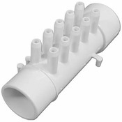 Manifold PVC Air Waterway 1.5" S x 1.5" Spg x (10) 3/8" SB (4) Plgs - Item 672-4660 Manifold PVC Air Waterway 1.5" S x 1.5" Spg x (10) 3/8" SB (4) Plgs - Item 672-4660