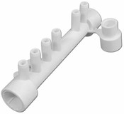 Manifold PVC Air Waterway 1Spg x 1Spg x (6" ) 3/8" SB (3) Plugs - Item 672-4700 Manifold PVC Air Waterway 1Spg x 1Spg x (6" ) 3/8" SB (3) Plugs - Item 672-4700