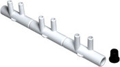 Manifold PVC Air Waterway 2-4-6" 3/4" SB x 3/4" SB x (6" ) 3/8" SB - Item 672-6970 Manifold PVC Air Waterway 2-4-6" 3/4" SB x 3/4" SB x (6" ) 3/8" SB - Item 672-6970