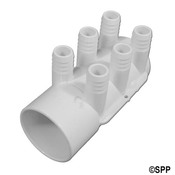 Manifold PVC Waterway (SP) 2S x Dead End x (6" ) 3/4" RB - Item 672-7180 Manifold PVC Waterway (SP) 2S x Dead End x (6" ) 3/4" RB - Item 672-7180