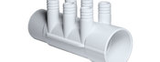 Manifold PVC Waterway (ShurGrip) 2S x Dead End x (2) 3/4" SB - Item 672-7360