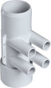 Manifold 2inch Shr x 2inch Sckt x (4) ¾inch Sb Ports 40 - Item 672-7610 Manifold 2inch Shr x 2inch Sckt x (4) ¾inch Sb Ports 40 - Item 672-7610