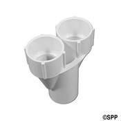 Fitting PVC Manifold Wye Waterway 1-1/2" S x 1-1/2" S x 1-1/2" S - Item 672-8040 Fitting PVC Manifold Wye Waterway 1-1/2" S x 1-1/2" S x 1-1/2" S - Item 672-8040