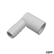 Fitting PVC Barbed 90 Deg Adapter 1/2" RB x 1/2" Spg - Item 73895 Fitting PVC Barbed 90 Deg Adapter 1/2" RB x 1/2" Spg - Item 73895