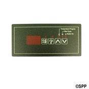 Spa Side Overlay Hydro Quip ECO-5" 4BTN LED (P1-LT-UP-DN)  - Item 80-0207