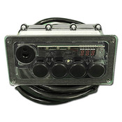 Spa Side Control Air 120V 4BTN with Temp Display with Thermostat - Item CC4D-120-10-I00