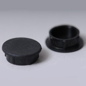 Knob Push on 1/4" Shaft with 5" /5" 4mm Flat 15" MM Black - Item DAK150-250BLACK