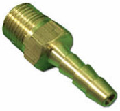 Fitting Brass Barbed Adapter 1/4" RB x 1/8" MPT - Item H48-3-2