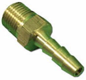 Fitting Brass Barbed Adapter 1/4" RB x 1/8" MPT - Item H48-3-2 Fitting Brass Barbed Adapter 1/4" RB x 1/8" MPT - Item H48-3-2