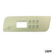 Spa Side Overlay LA Spa (Gecko) TSC44 6" BTN LCD (3 Pump No Blwr)  - Item PL49540